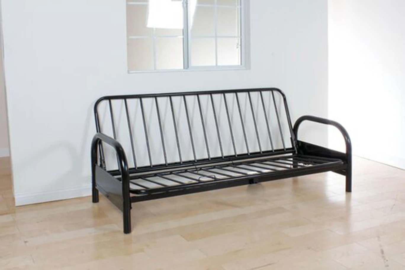 Black Metal Arm Bed Frame Cum Sofa - photo 2