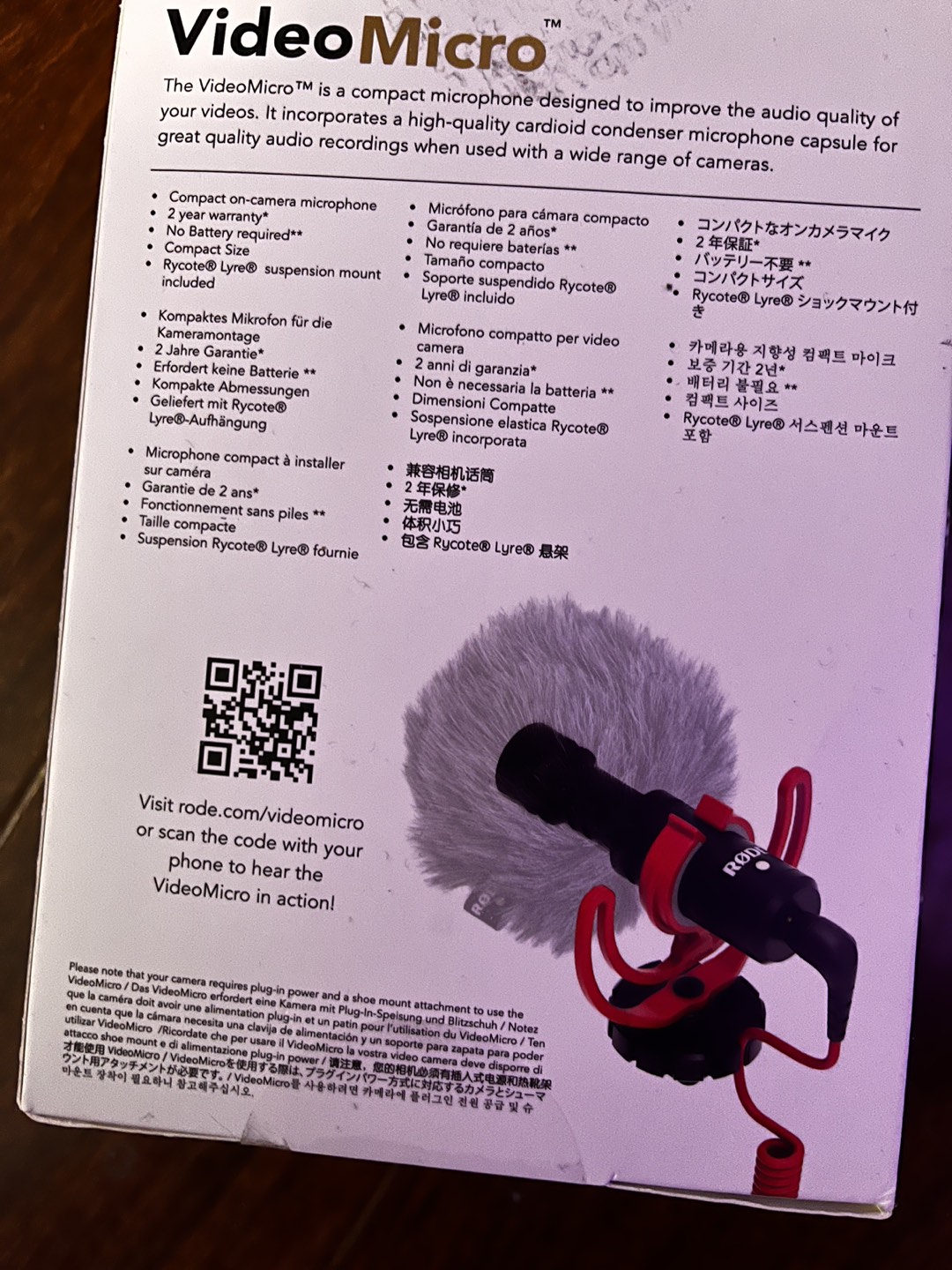 Rode VideoMicro mic for camera or phone - photo 2