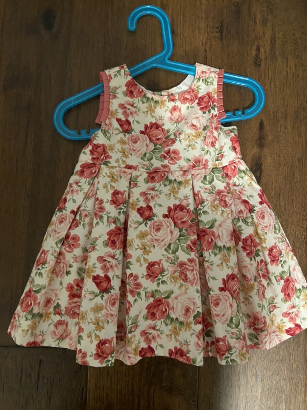 Baby girl floral dress, 6-12mo thumbnail