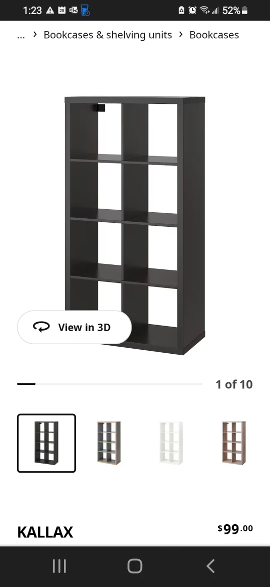 IKEA bookshelf, Grey glossy, Like NEW - photo 4
