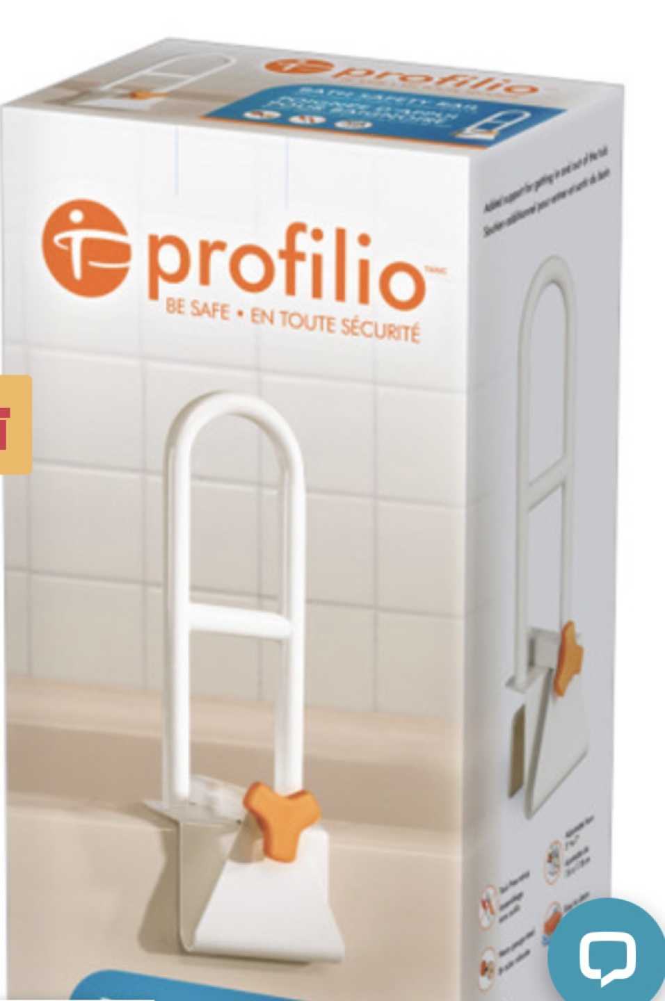 New Profilio Steel Bath Safety Rail
Still in the box - photo 2