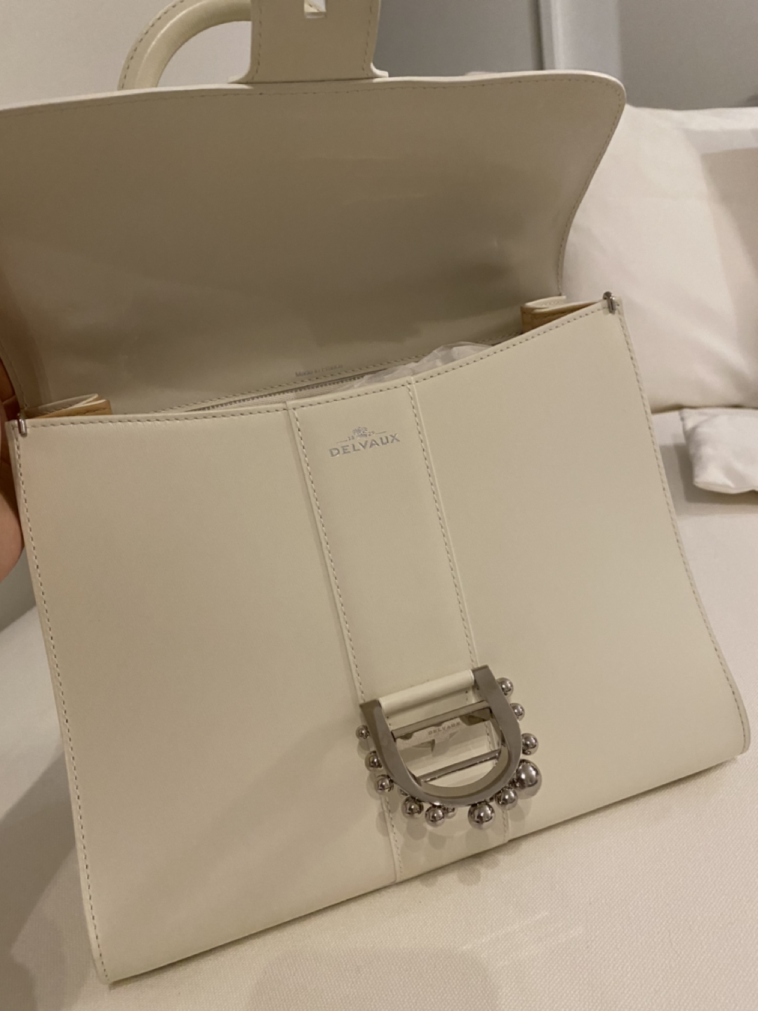 Delvaux brilliant bag ivory medium calf limited edition - photo 4