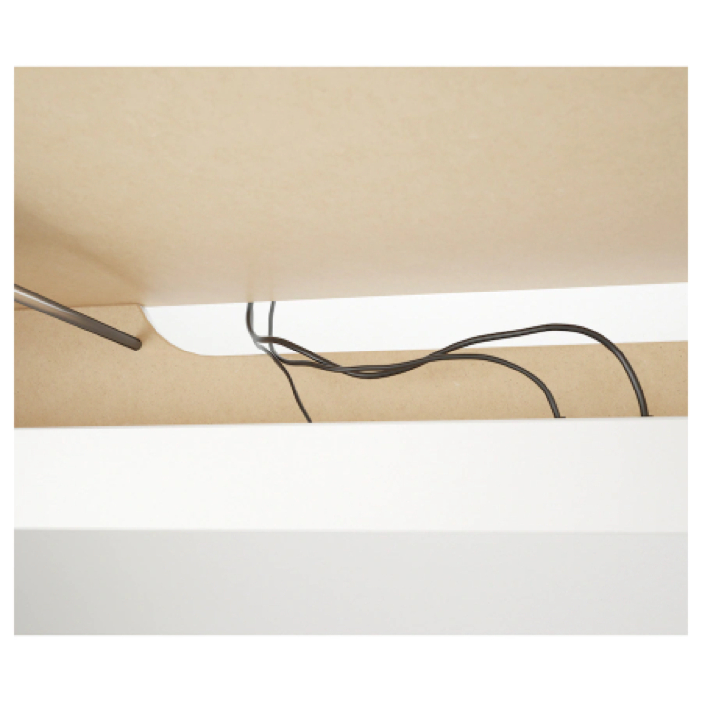 Ikea Malm Desk with Pull-Out Panel - White image indicator(5)