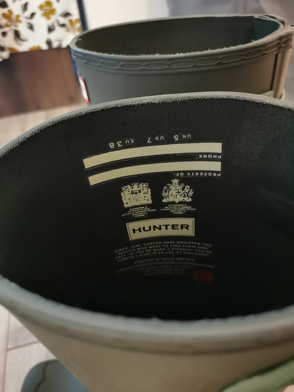 Hunter boots - size 7, adjustable - photo 3