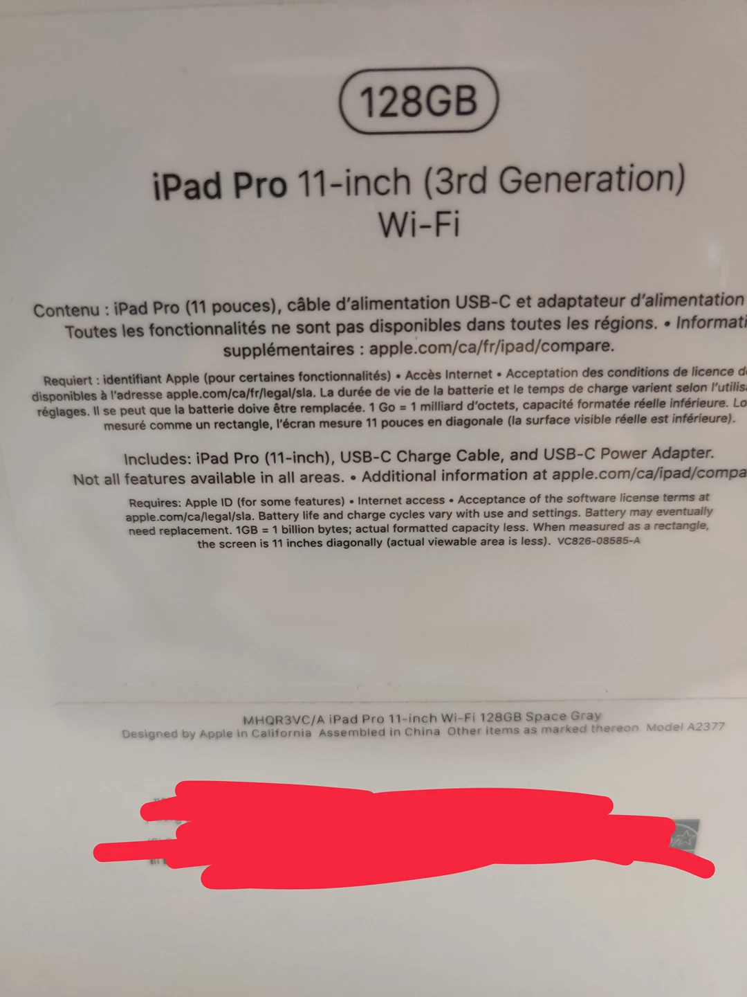 iPad  pro 11 3th gen (newest with m1 CPU) brand new unopened - photo 4