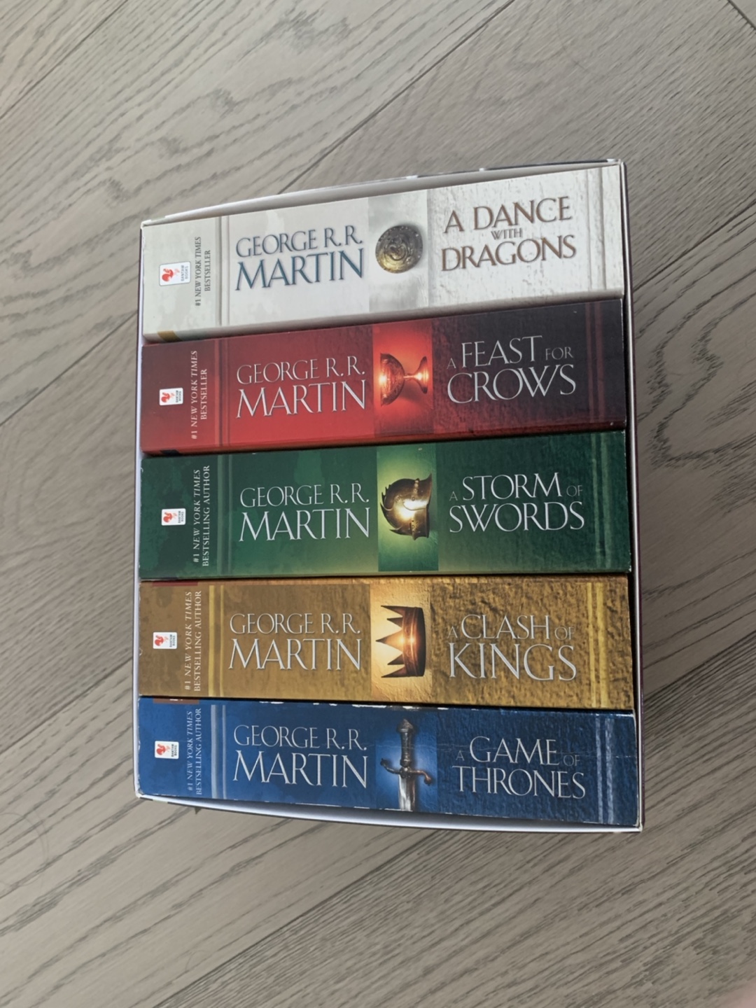 Complete set of game of thrones books thumbnail