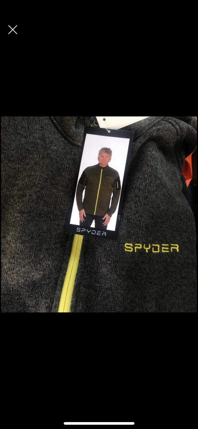 Mens Spyder zip up sweater image indicator(2)