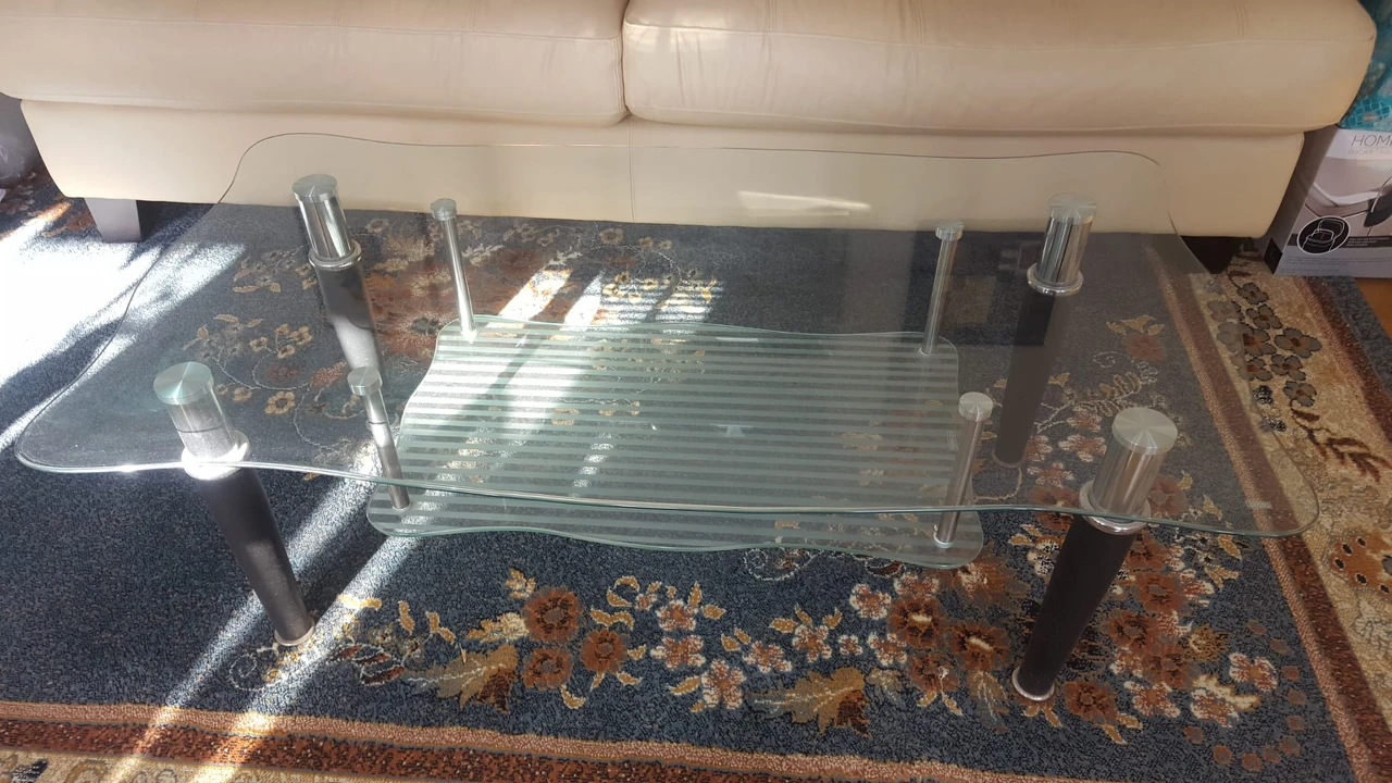 glass coffee table
