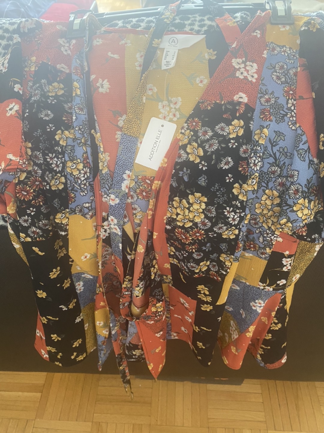 Womens wrap around peplum top.