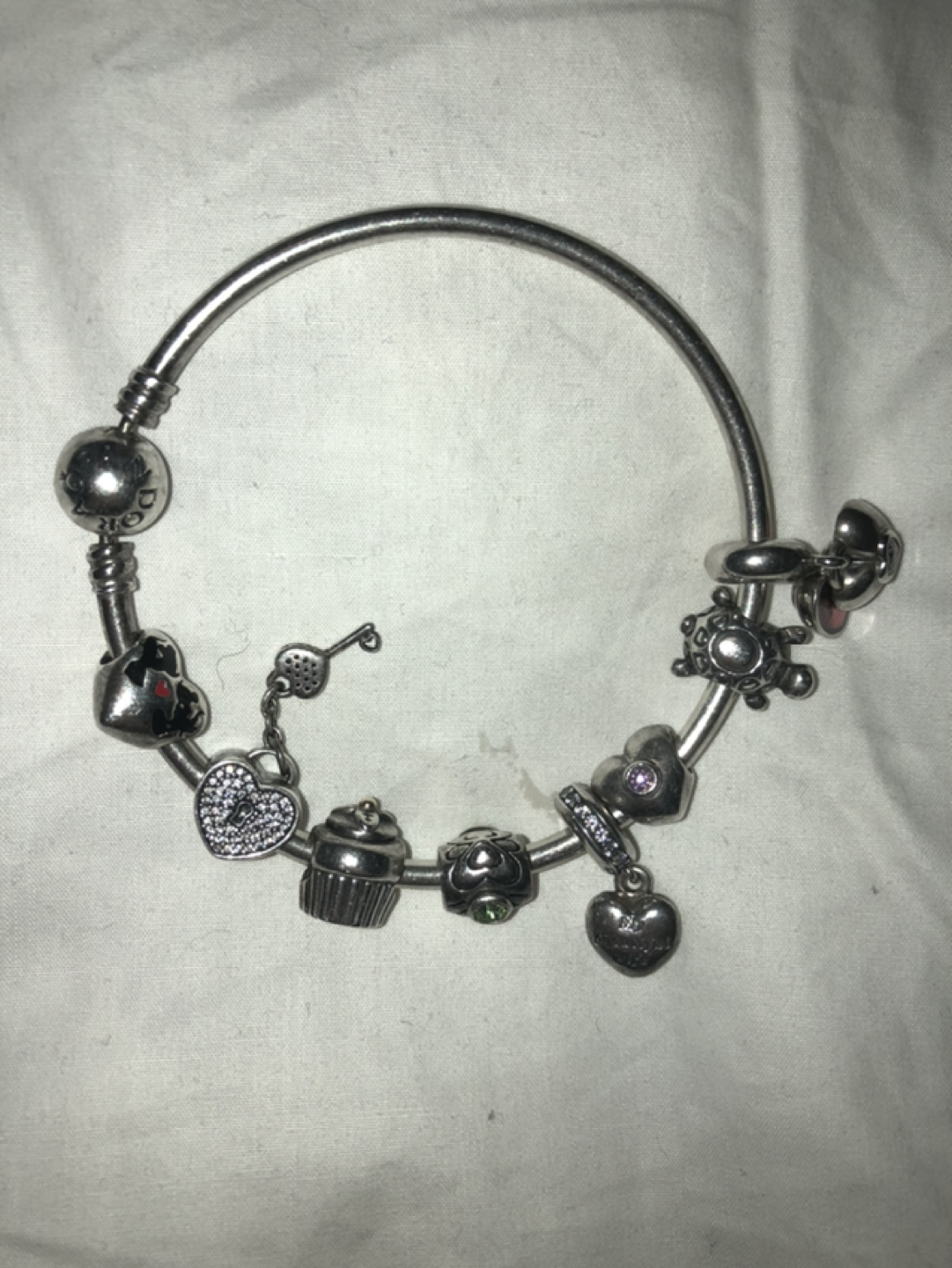 Pandora bracelet with charms, Silver - photo 2