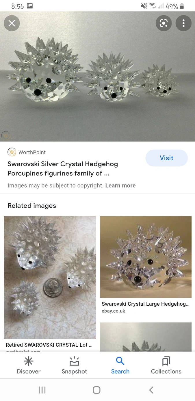 swarovski hedgehog/ porcupine figures - photo 3