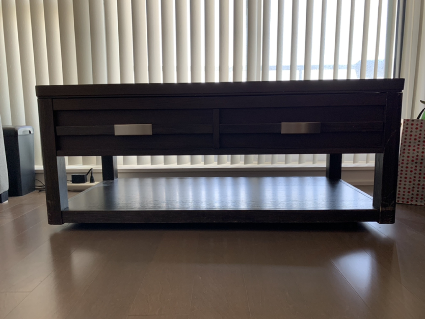 Lift-top coffee table - multipurpose - 4 wheels - photo 4