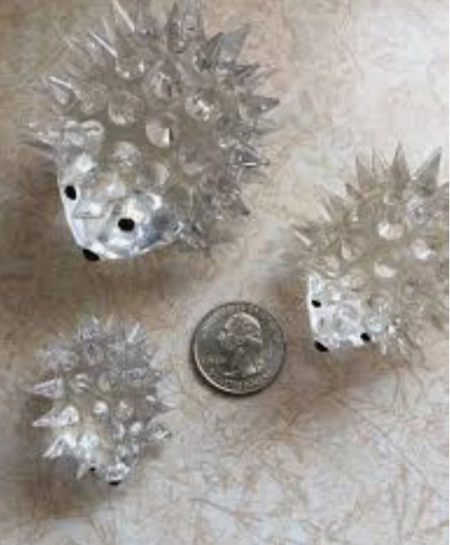 swarovski hedgehog/ porcupine figures