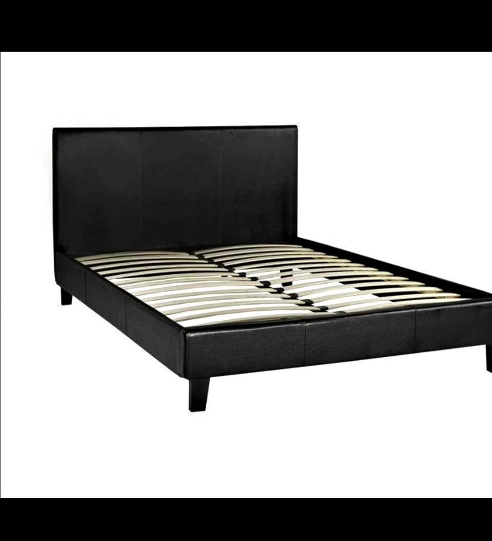 Moving sale  Faux leather bed frame - full size