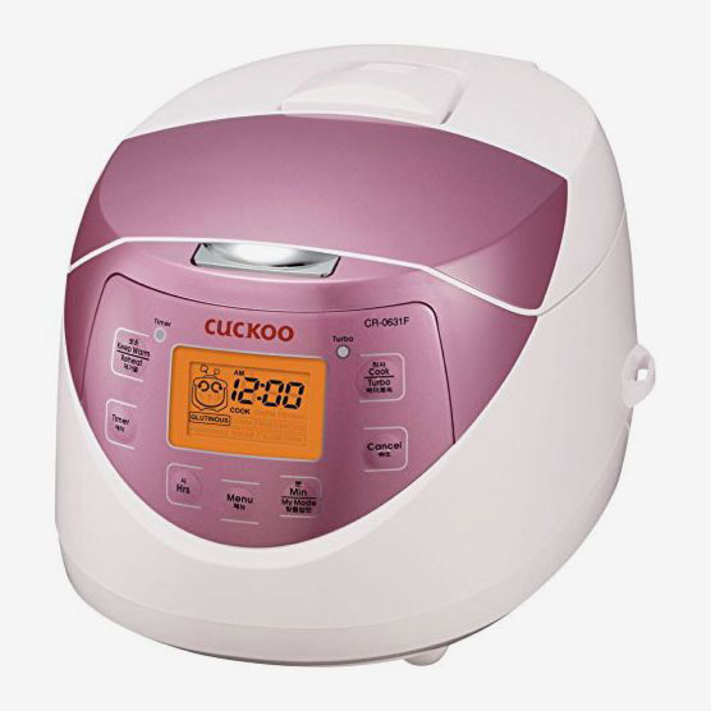 Cuckoo CR-0631F 6 Cup Electric Heating Rice Cooker, 110v, Pink