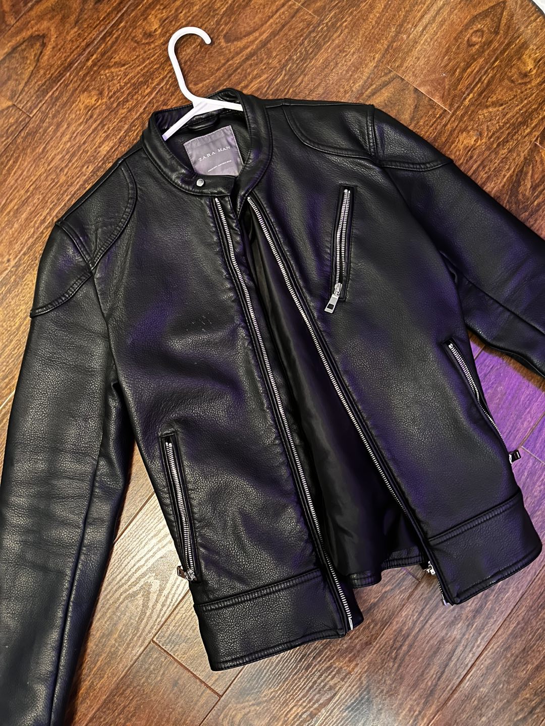Zara men black leather (S/36) - photo 2