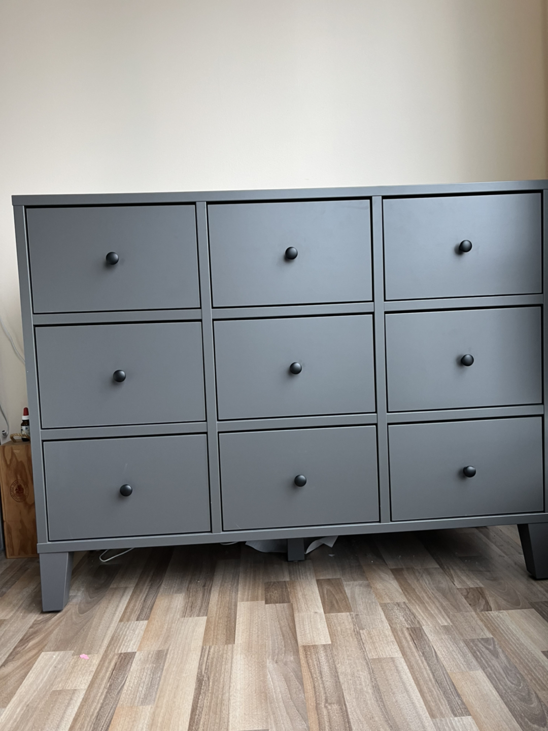 Ikea 9-drawers, grey stain thumbnail