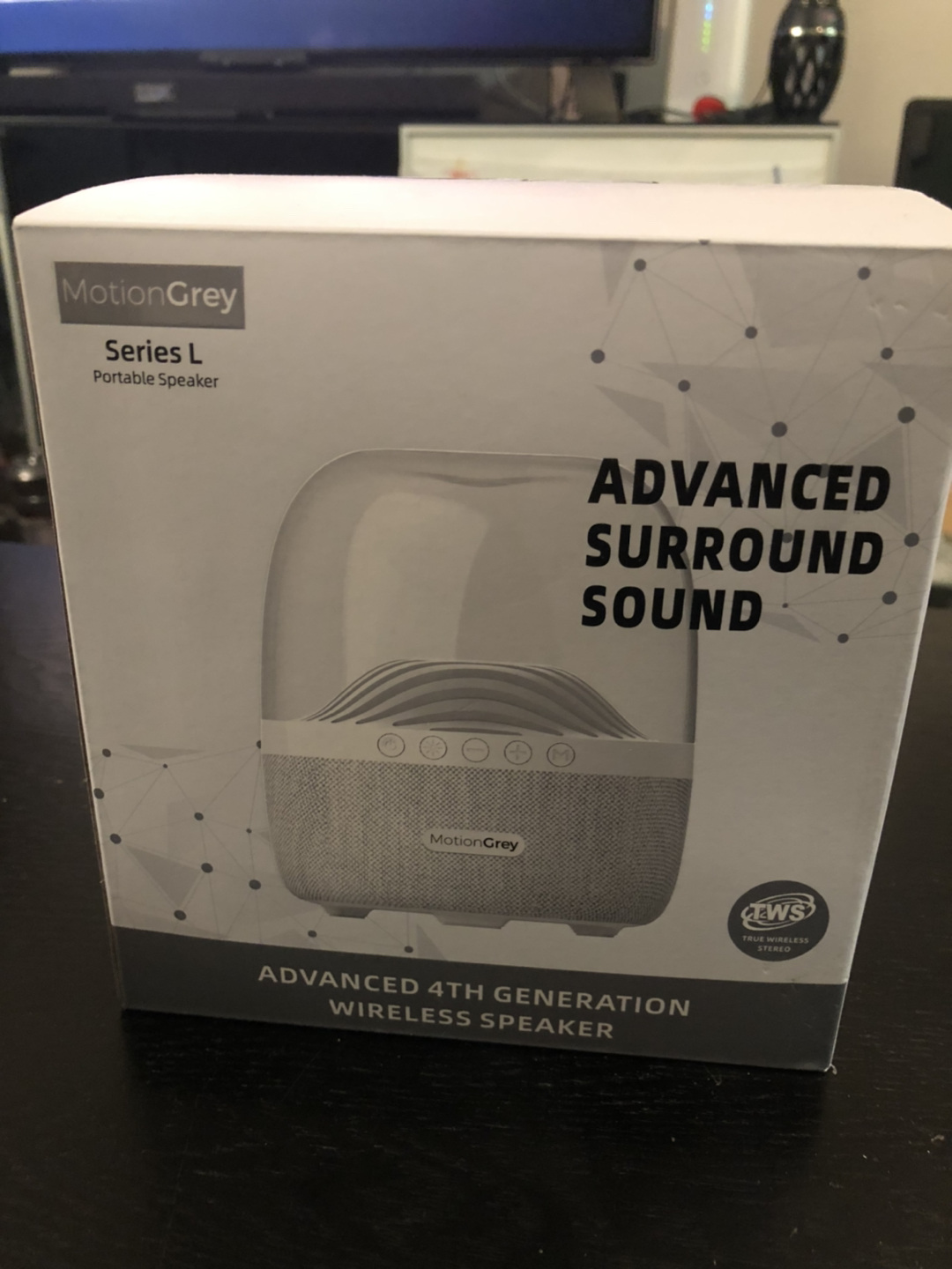 Motion Grey Wireless Speaker. surround sound thumbnail