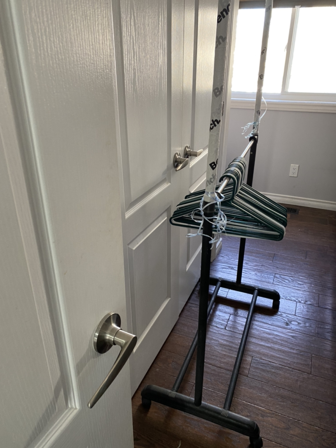 Clothes rack with hangers thumbnail
