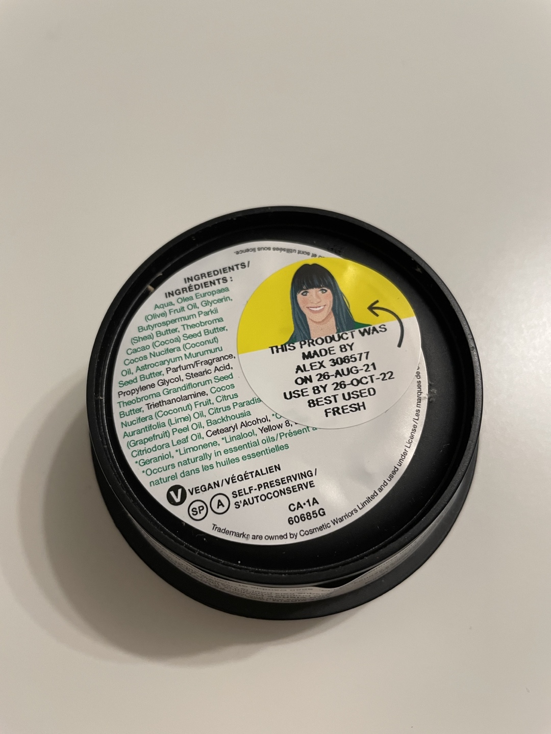 [Brand new] Lush - Lime Bounty Body Butter 45g #freecycle - photo 2