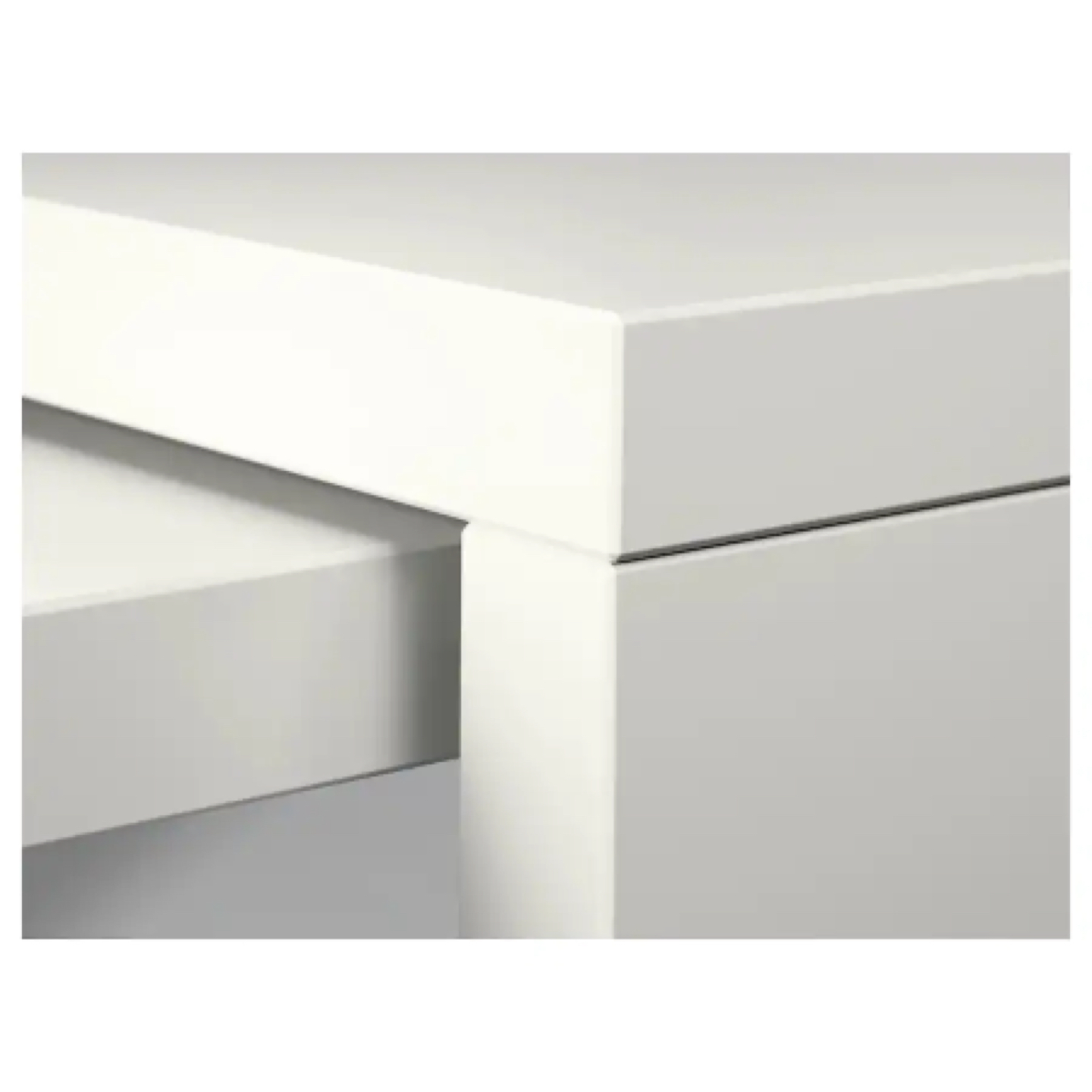 Ikea Malm Desk with Pull-Out Panel - White image indicator(6)