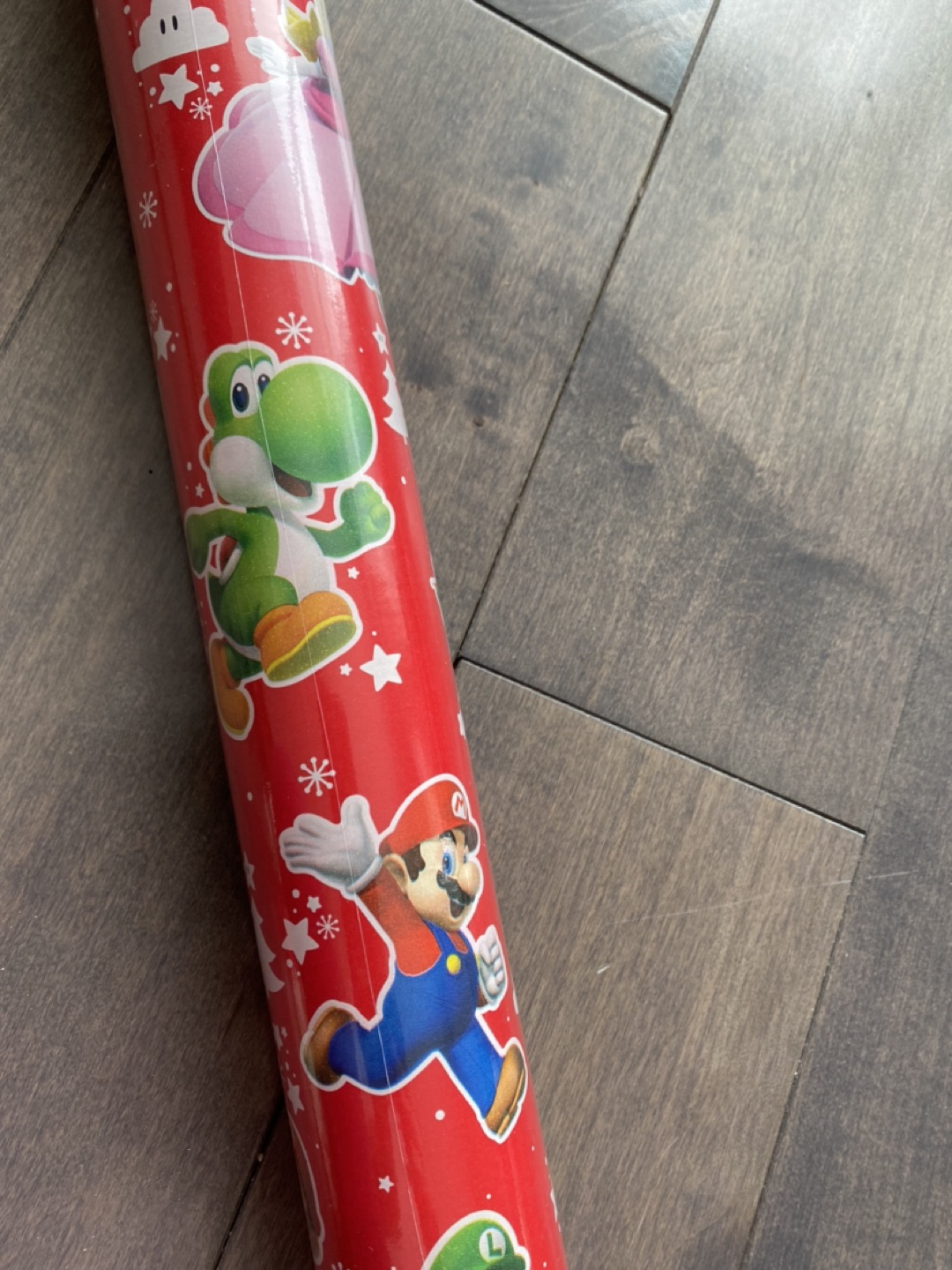 New. Wrapping paper. Super Mario theme. image indicator(3)