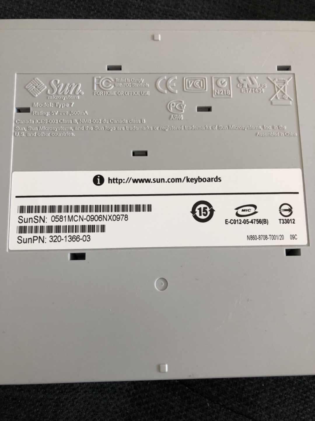 Sun Microsystems keyboard - photo 2