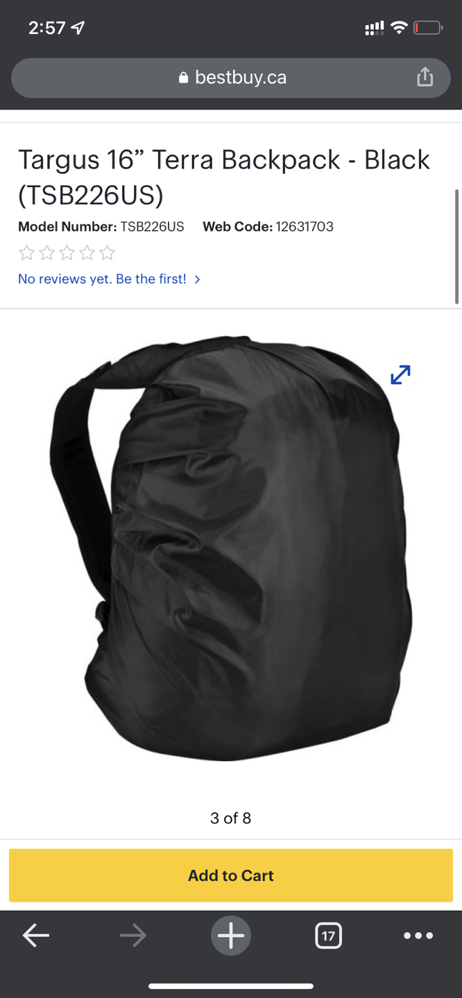 BRAND NEW Targus 16” 28L Terra Backpack - Black - photo 5