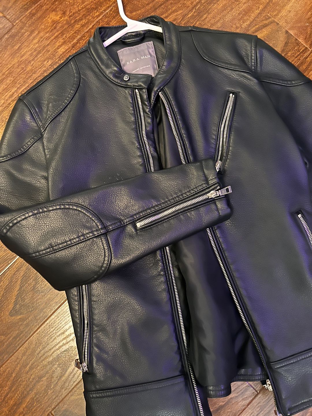 Zara men black leather (S/36) - photo 3