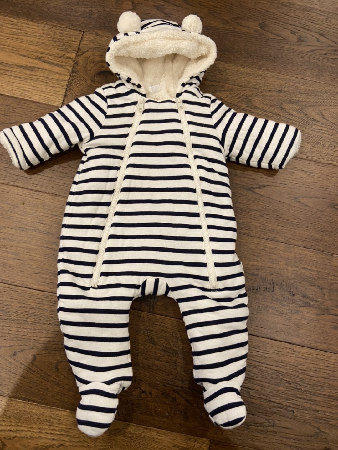 Sherpa lined baby bunting, 3-6mo thumbnail