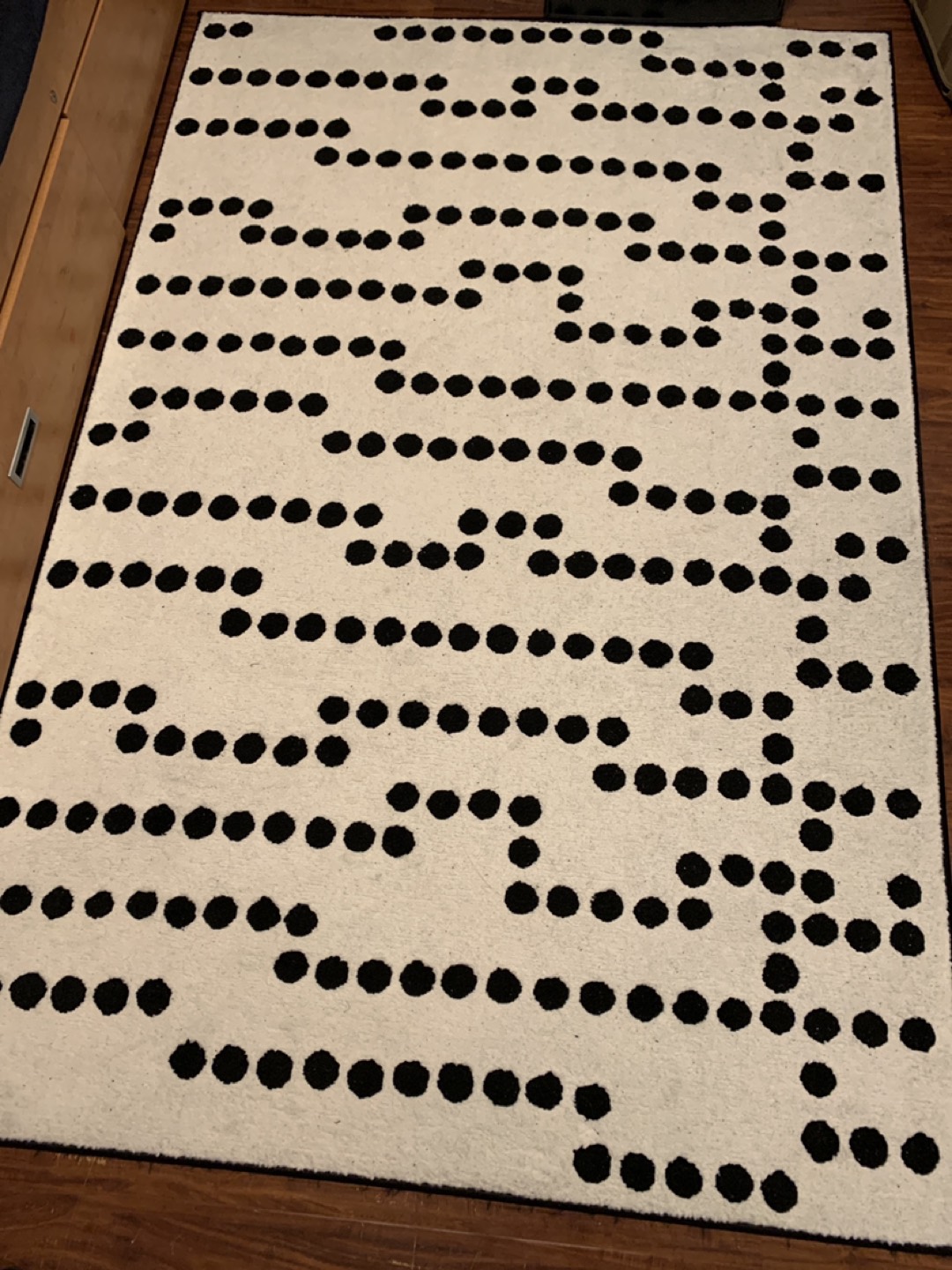 Polka dot carpet