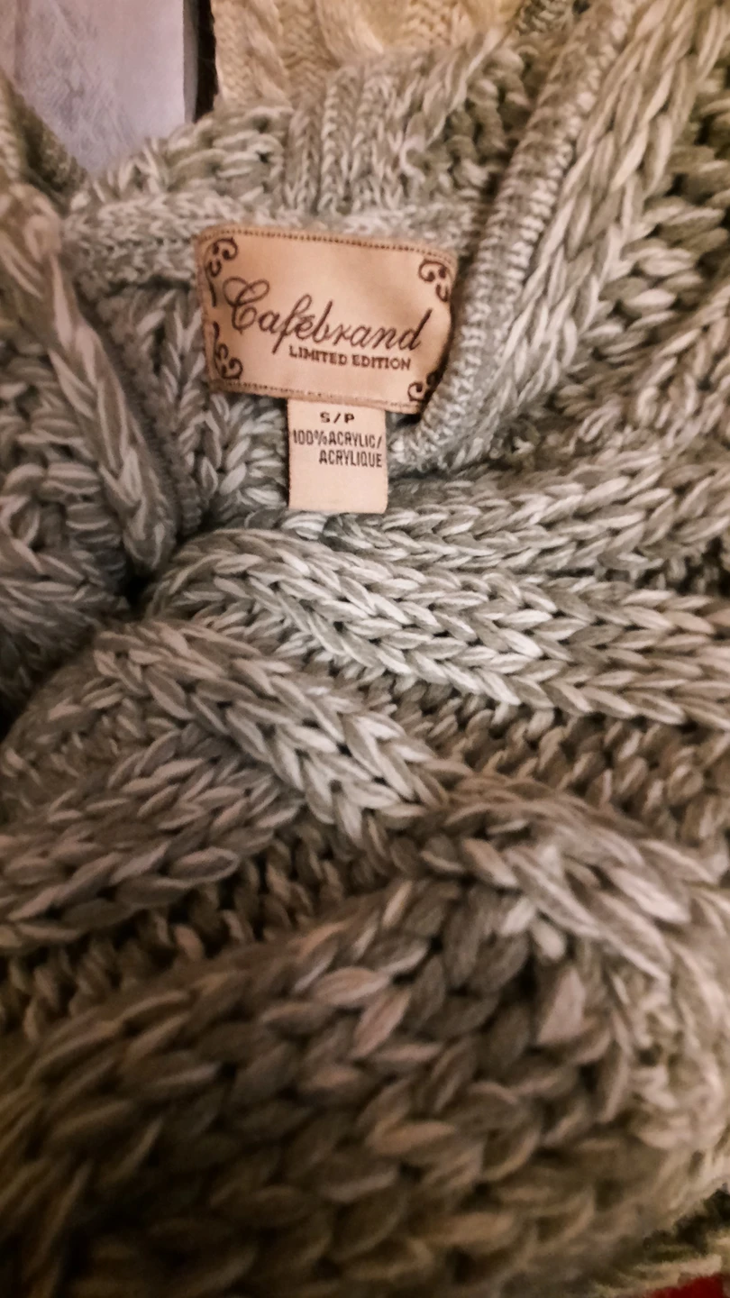 wool hooded sweater size small - photo 3