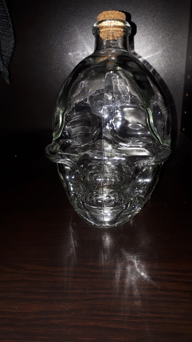Glass Skull Jar with Cork - photo 4