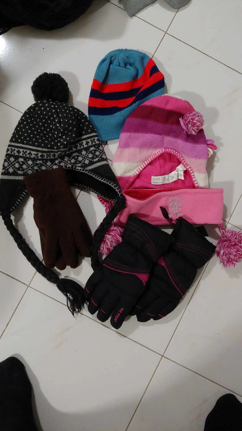 assorted kids hats and gloves thumbnail