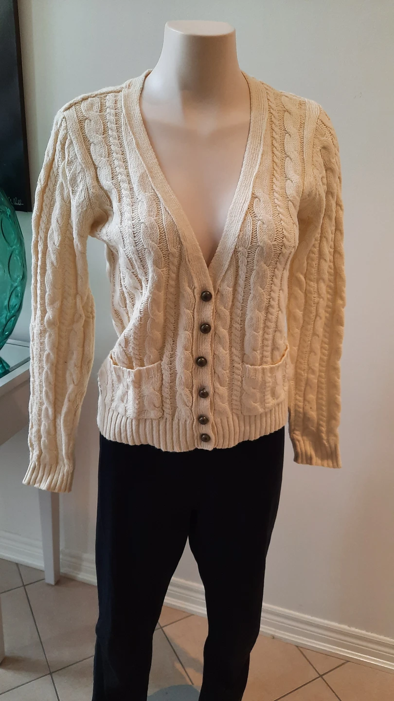B/N Lady off-white wool sweater L thumbnail