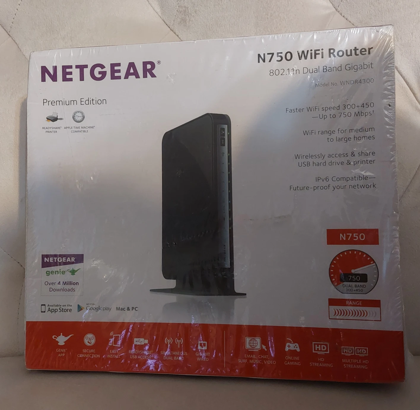 NETGEAR WNDR4300 Wireless wifi Router -N750 image indicator(5)