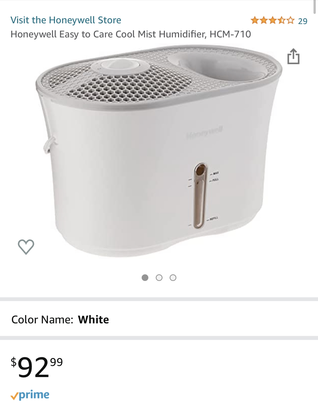 Honeywell HCM710 Humidifier & filters thumbnail