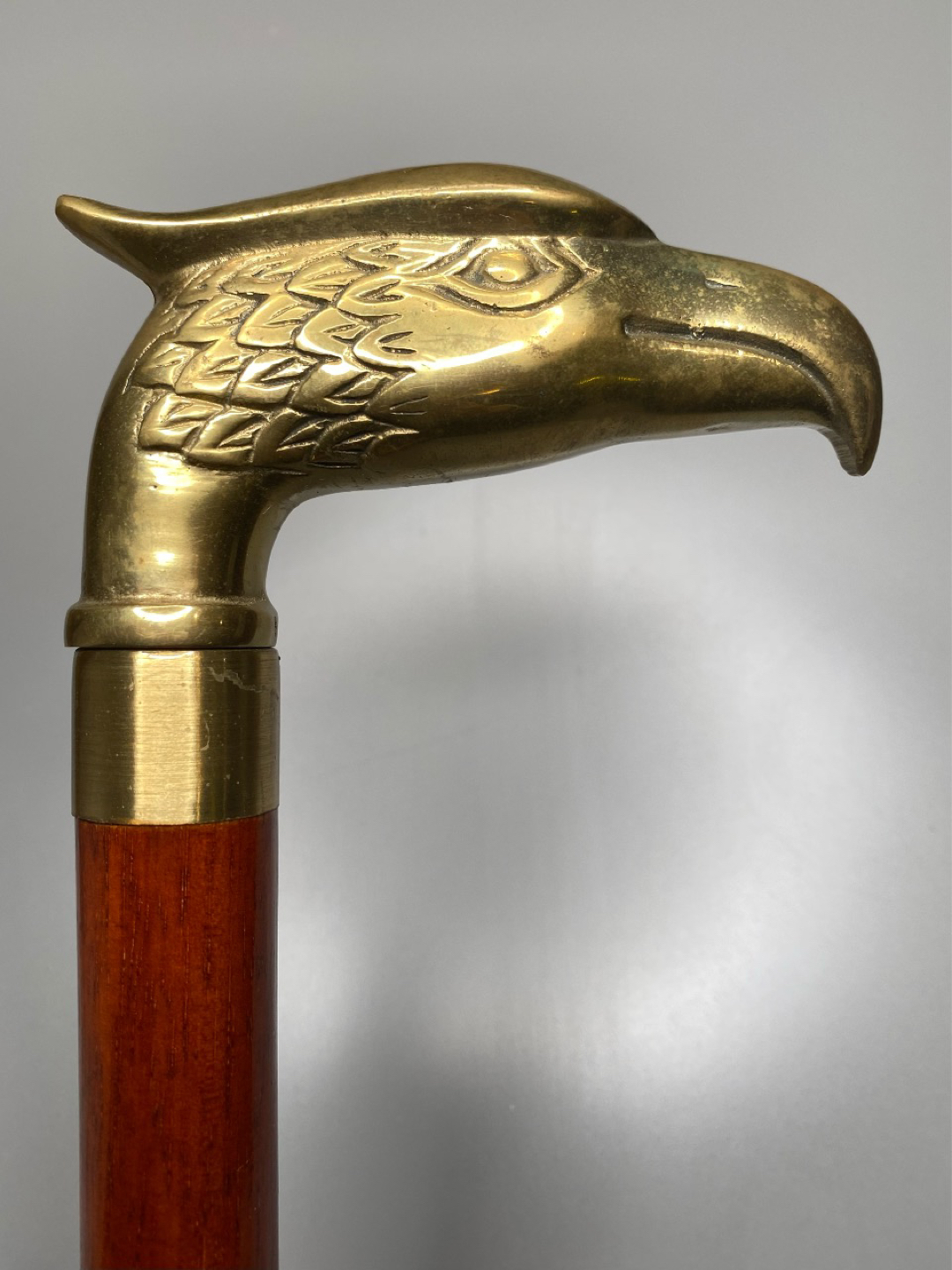Vintage Brass Eagle Head Walking Cane/Stick - photo 3