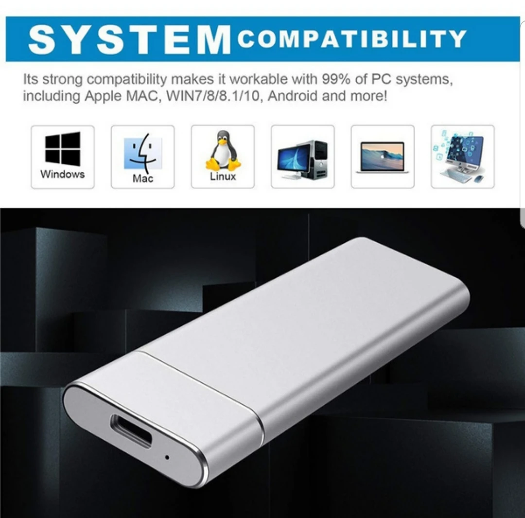 2 TB High Speed Mobile External SSD USB 3.1 - photo 2