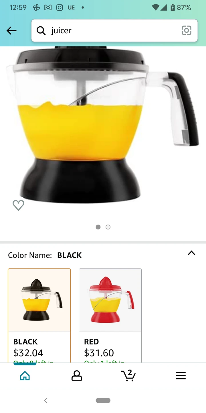 big boss electronic citrus juicer black - photo 2