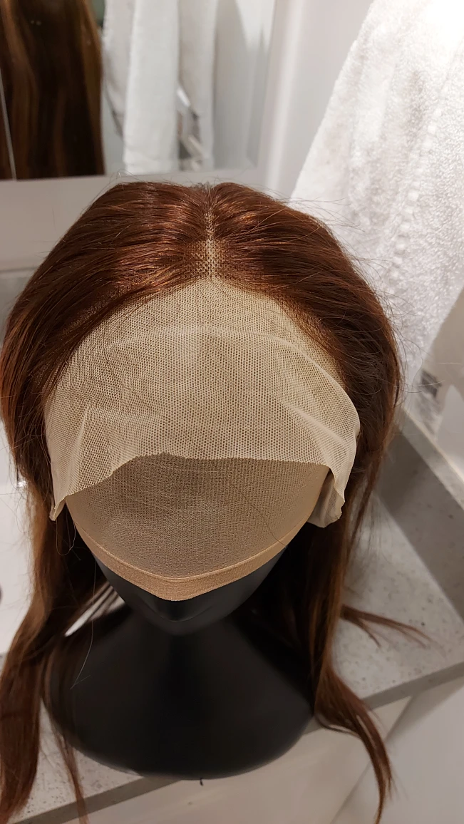 18 inch straight Ombre blonde frontal wig