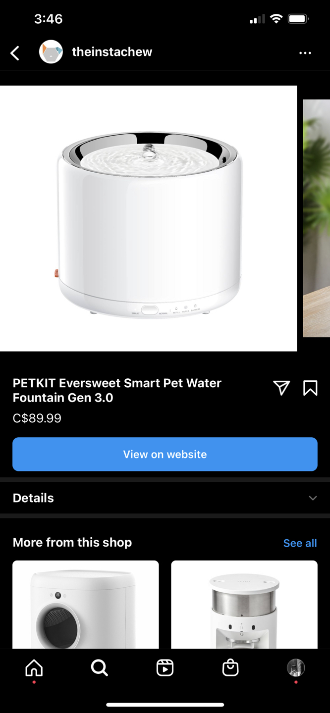 Smart pet fountain (+free dog snack puzzle)