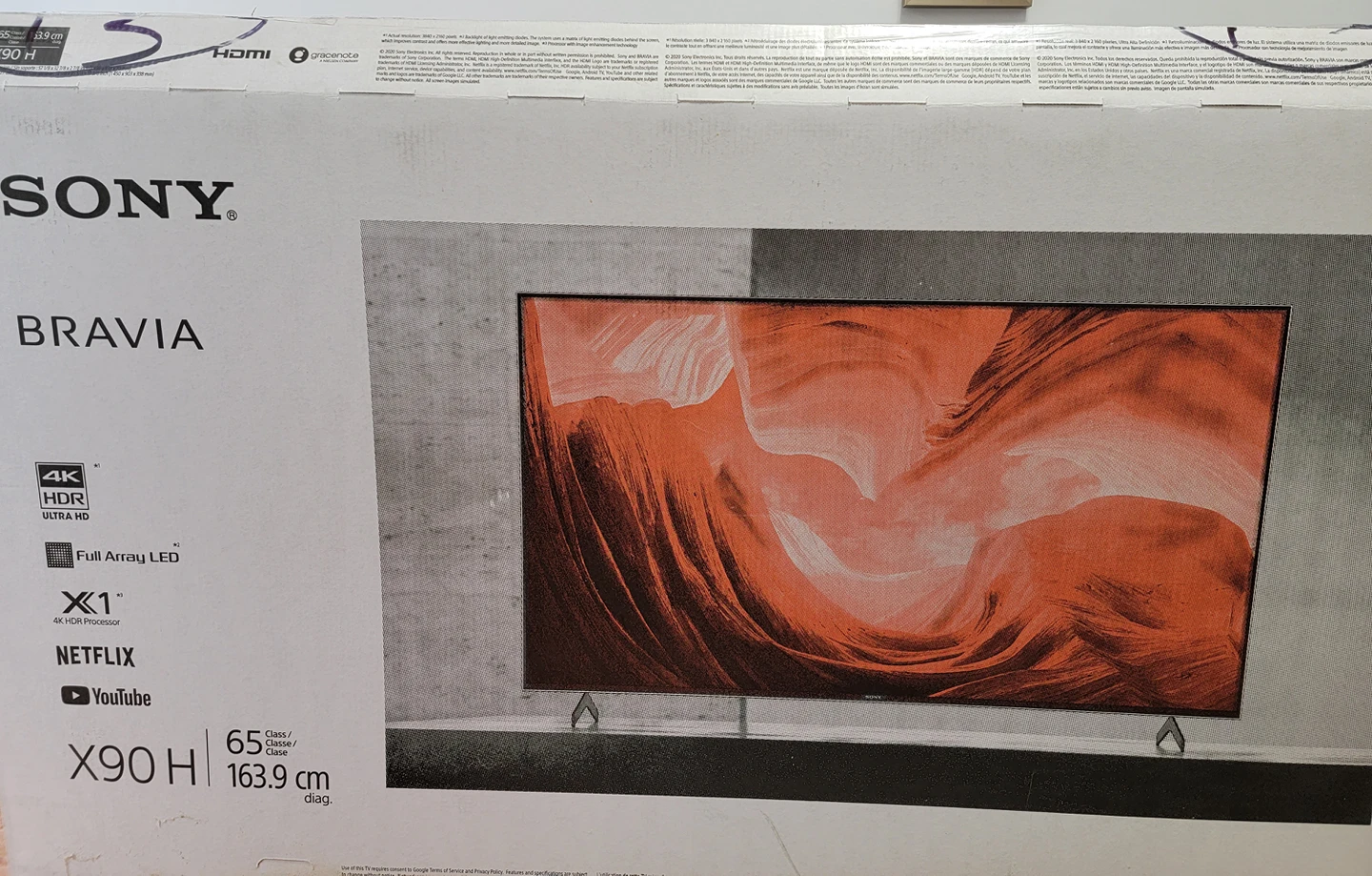 4k Sony tv 65 inches model x900h - photo 2