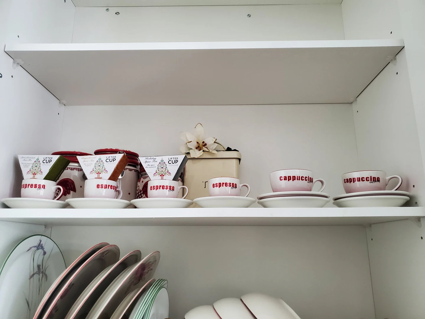 Set of coffee and cappuccino cups