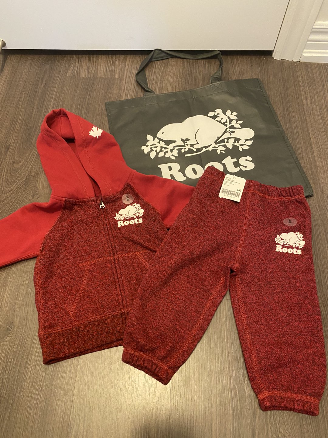 Roots Brand New Baby Zip Hoodie and Sweatpants