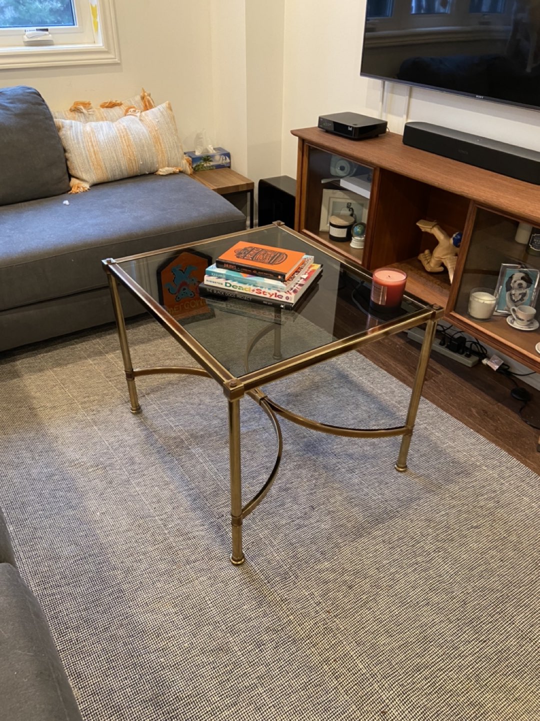 Vintage Glass Coffee Table / Side Table - photo 2