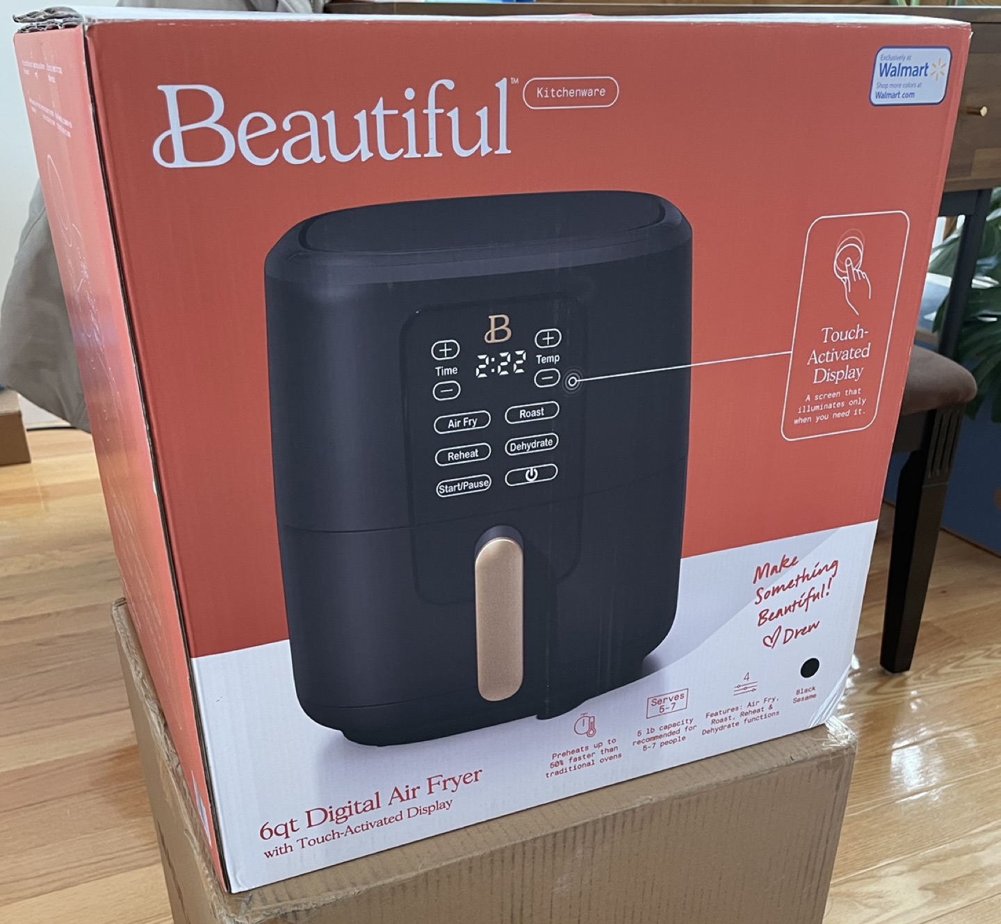 Beautiful 6 Quart Touchscreen Air Fryer by Drew Barrymore - photo 2