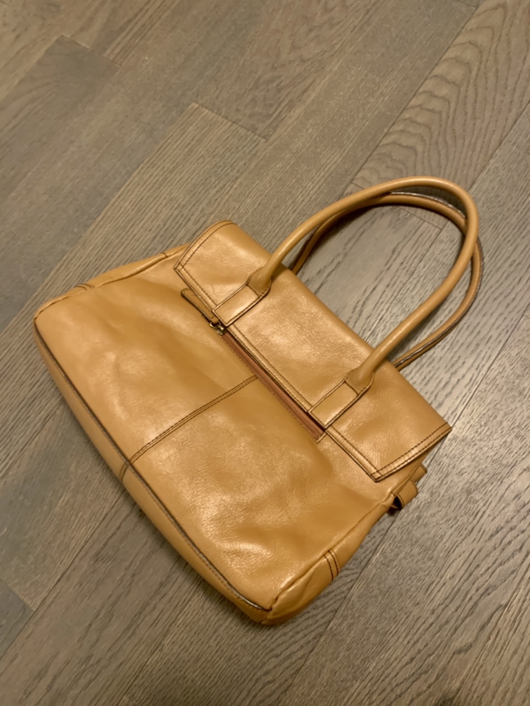 Leather handbag - photo 2