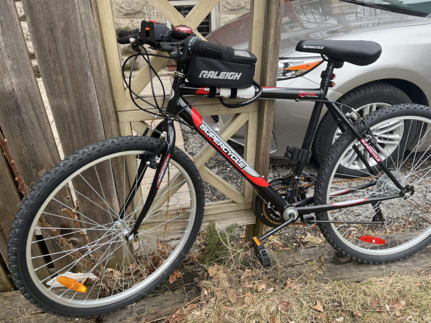 Bicycle with goods