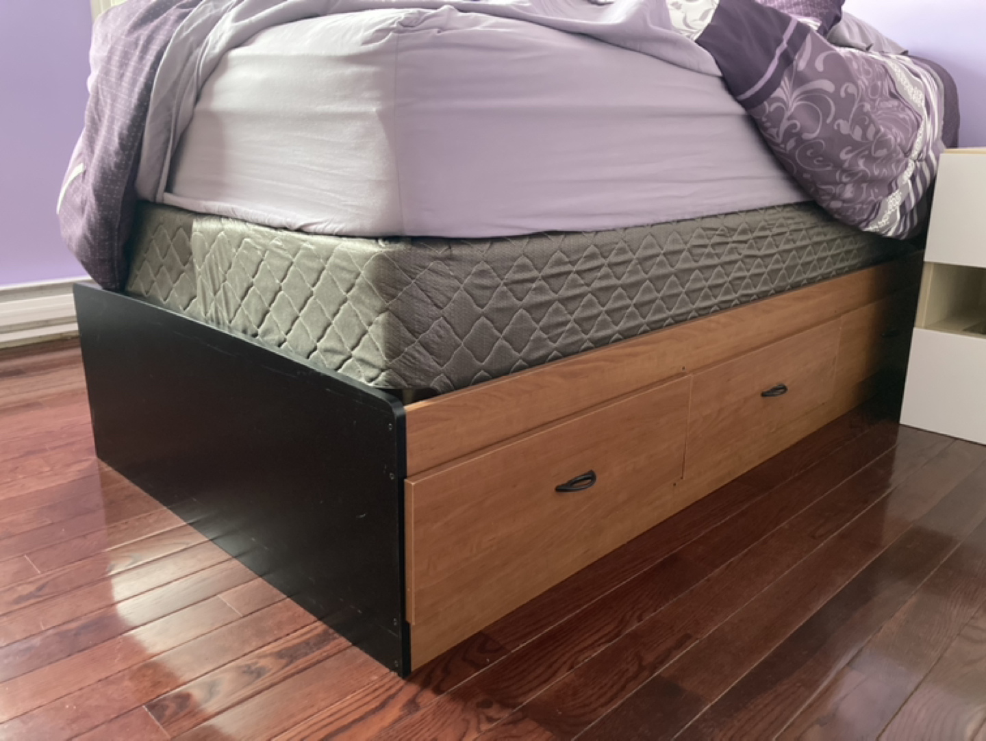Single bed frame with 3 drawers - photo 3